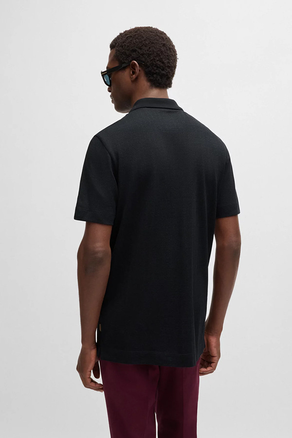 ΜΠΛΟΥΖΑ POLO BOSS CAMEL - 001 ΜΑΥΡΟ